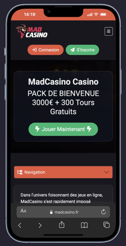 Un aperçu de Madcasino Un aperçu de Madcasino